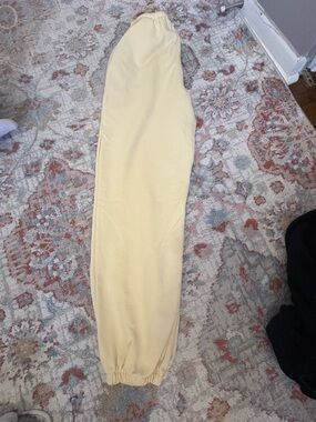 Brandy Melville Pale Yellow Straight Leg Pants